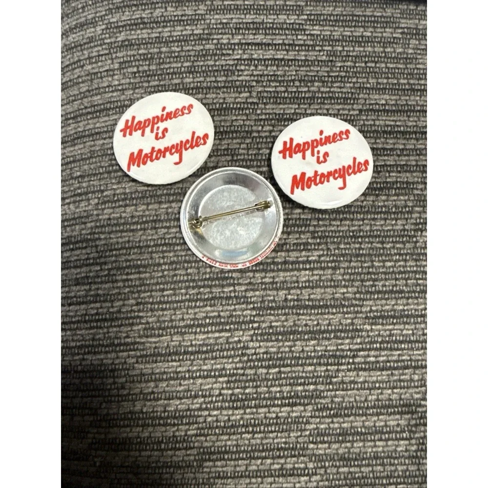 Vintage Motorcycle Pins Set Of 3  ( 2